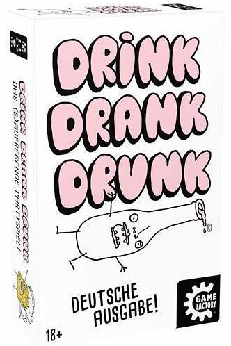 Carletto 646276 - Game Factory, Drink Drank Drunk, Partyspiel, Trinkspiel - Game Factory