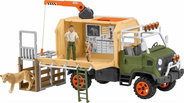 Schleich Wild Life 42475 - Großer Truck, Tierrettung - Schleich