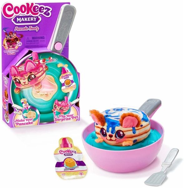 Moose Toys 300186 - Cookeez Makery: Pancake Treatz Spielset, Duftende Pfannkuchen-Plüschfiguren, Interaktiv - InVento