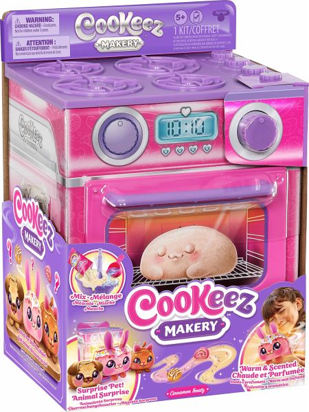 Moose Toys 300136 - Cookeez Makery Pink, Plüschtierbackspaß, Ofen-Spielset - Invento