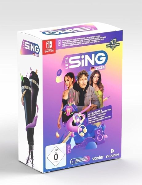 Let's Sing 2024 German Version [+ 2 Mics] (Nintendo Switch) - PLAION GmbH