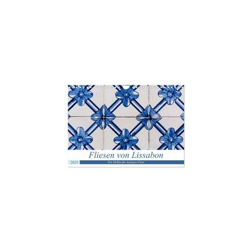 Fliesen von Lissabon (Wandkalender 2025 DIN A4 quer), CALVENDO Monatskalender - Calvendo