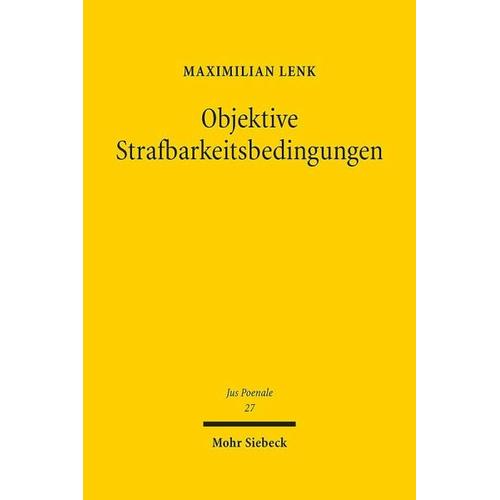 Objektive Strafbarkeitsbedingungen - Maximilian Lenk