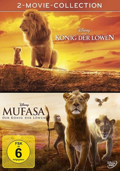 Der König der Löwen + Mufasa 2-Movie-Collection / Live Action (DVD) - Walt Disney