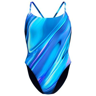 Speedo - Women's Printed Racerback 1 Piece - Badeanzug Gr L blau Image