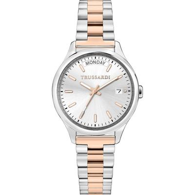Trussardi Damenuhr Edelstahl roségold, silber, weiß Damen Image