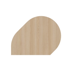Hammerbacher Anbautisch 80x103cm silber/eiche Image