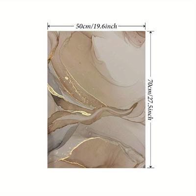 TEMU Abstract Marble Canvas Wall Art - Mixed Color , Modern Minimalist Decor, High-quality Poster And Printing For - 1pc Unframed Canvas Painting Image