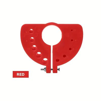 TEMU 11-in-1 Drill Bit Sharpener Attachment For Angle Grinders - Easy-to-use, Abs Plastic, Blue/black/red, 3-12mm Range, Extends Drill Life, Compatible With Steel & Cobalt Bits Image