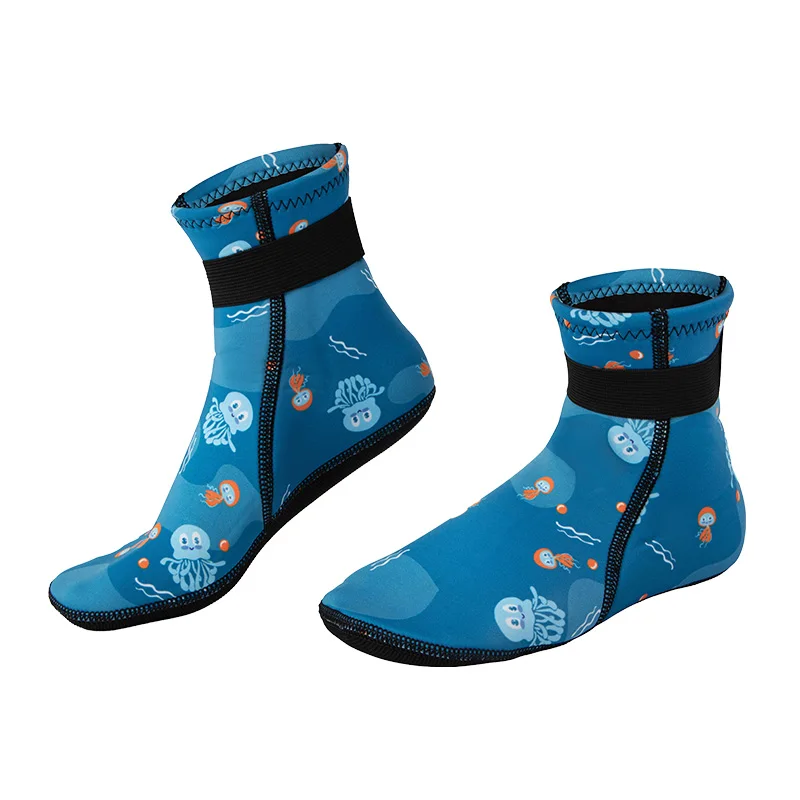 3 mm Neopren-Neoprenanzug-Socken für Kinder, Kleinkinder, Strand, weiche Schuhe, rutschfeste Jungen- und Mädchen-Tauchsocken, Schwimmflosse, warm halten Image