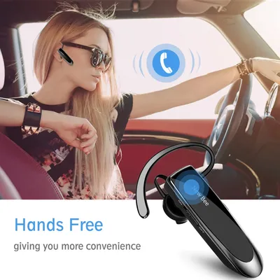 Drahtloser Kopfhörer, bequemer Bluetooth 5.0-Hände sprechendes Einzelohr-Headset für Fahren, Reisen, Image
