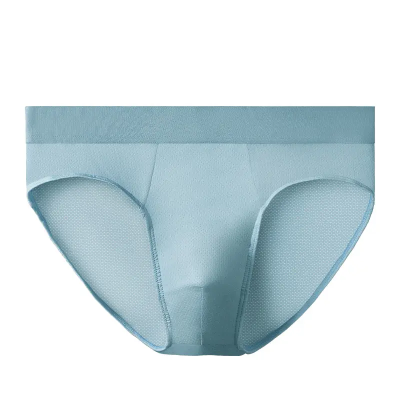Eis Seide Unterwäsche Männer fühlen sich atmungsaktive Mesh-Slips Sommer dünne bequeme Dreieck Shorts Kopf Jungen Unterhosen Image