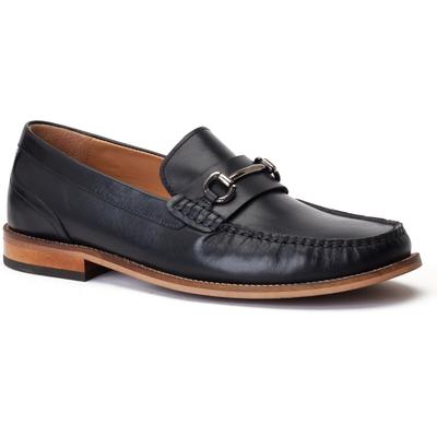 Base London Madison Leder Herren schwarze Mokassins Image