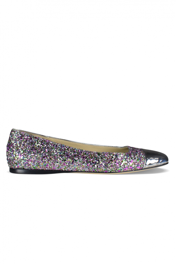 Jimmy Choo WATSON Ballerinas Silber EU 36