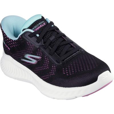 Skechers Go Walk Now Khloe Textil Damenschwarze/Lila Sneaker Image