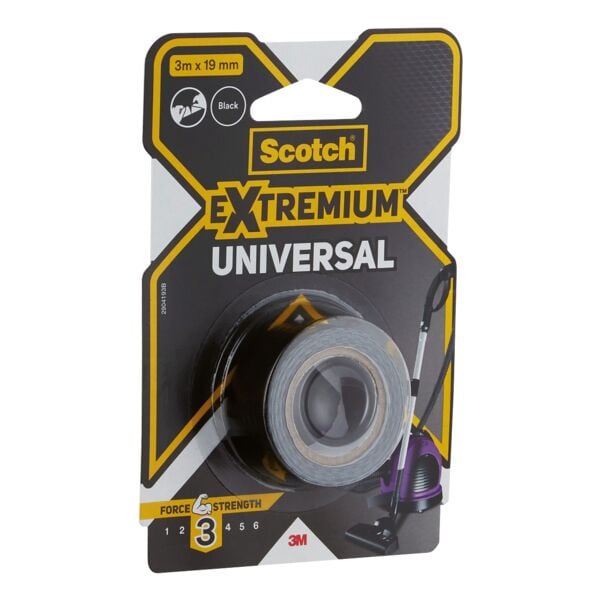 Scotch Gewebeklebeband »Extremium Universal«, 19 mm/3 m schwarz Image