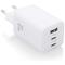 Aisens - Caricabatterie gan de muro asch-65w3p041-w/ 2xusb type-c/ 1xusb/ 65w