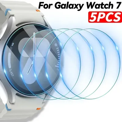 1-5pcs Tempered Glass for Samsung Galaxy Watch 7 40mm 44mm HD Screen Protector Film Anti-Scratch