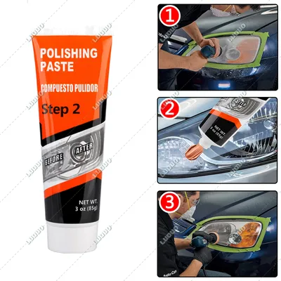Headlamp Repair Kits Car Headlight Restoration Polishing Kits Cleaning Paste Refurbish Paint Care
