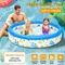 48x10” Inflatable Swimming Pool Blow Up Family Pool For 2 Kids Foldable Swim Ball Pool Center w/ 3