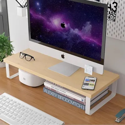 Notebook computer Monitor stand desktop computer screen desktop Creative elevated desktop Storage