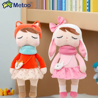 Metoo angela dolls soft stuffed rabbit bunny fox plush toys gift for kids