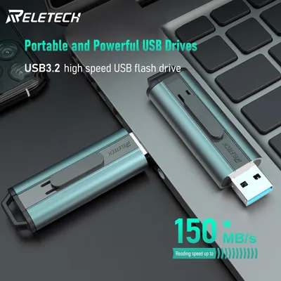 Reletech Z1 Mini Portable USB Flash Drive USB3.2 High-speed Flash Drive 32/64/128G PEN DRIVE