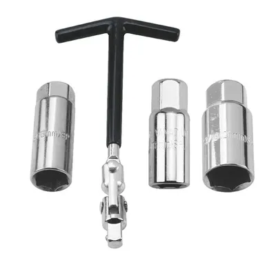 Car Motorcycle Repairing Tool Kit Spark Plug Removal Tool Socket Wrench 16Mm /18Mm/21Mmt-Handle