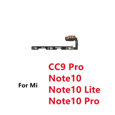 For Xiaomi Mi Note 10 Pro Lite / CC9 Pro Power on off Button Volume Side Key Flex Cable Replacement