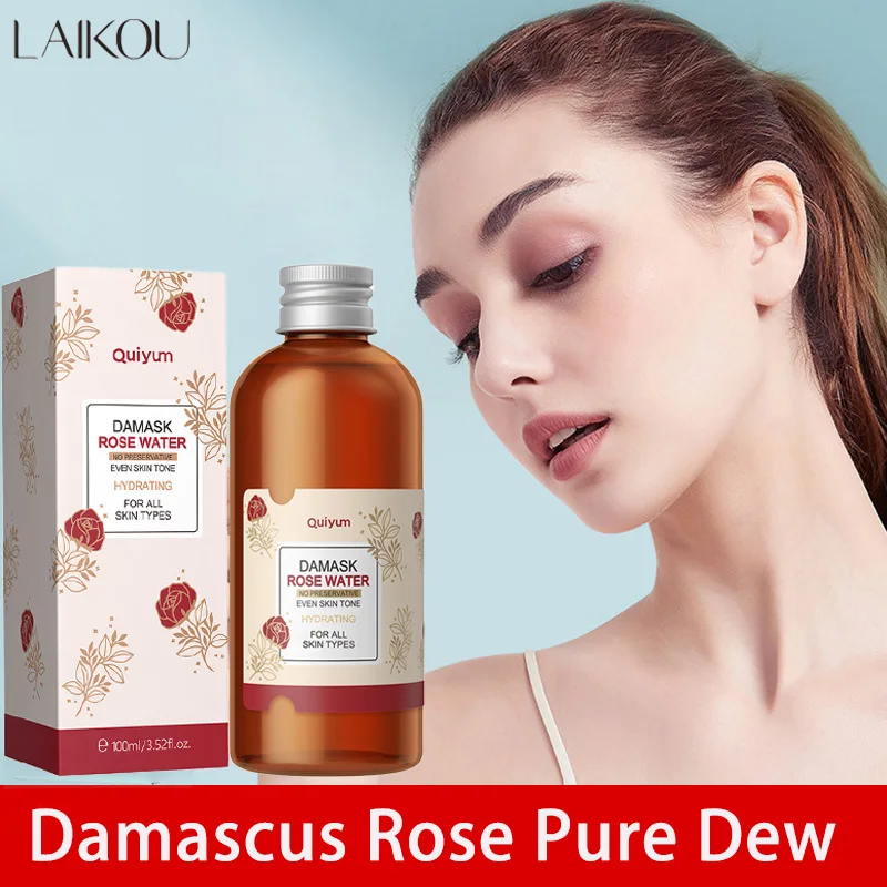 Soins du visage, eau de Rose, nourrissant pour la peau, améliore la matité, Anti-vieillissement, Toner pour le visage, produits de soins pour la peau coréens damassé, 100ml