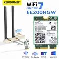 WiFi 7 BE200 Bluetooth 5.4 Scheda Wifi Tri Band 2.4G/5G/6GHz Adattatore di rete wireless per Windows 10/11 PC portatile con antenne
