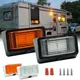 1 Set 12V 24 LED Esterno RV Camper Camper Rimorchio Luce interna Soffitto Cupola Portico Caravan Van Rimorchio Lampade da parete