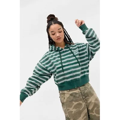 BDG Easy Stripe Hoodie - Light Green S at Urban Outfitters
