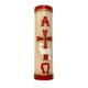 Handmade Paschal Red Candle Alpha Omega Cross Sheep