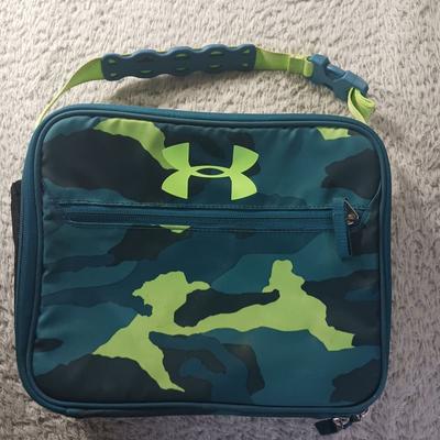 Under Armour Accessories | Under Armour Scrimmage Insulated Lunch Box Camo Print Thermos Compartment School | Color: Blue/Green | Size: Osb