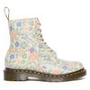 Schnürboots DR. MARTENS "1460 Pascal", Damen, Gr. 40, beige (creme geblümt), Leder, geblümt, modisch, Schuhe, Boots mit Blumenprint