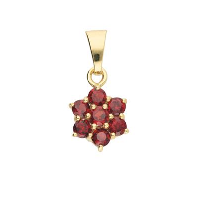 Ketten-Anhänger ADELIA´S "Damen 333 Gold Anhänger mit Granat", rot, Schmuckanhänger, Damen, Gold, mit Granat für Damen Image