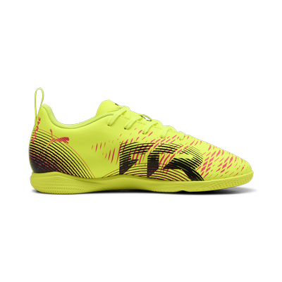 Hallenschuh PUMA "FUTURE 8 PLAY IT JR", Gr. 33, gelb alert, puma schwarz, sun struck, Synthetik, sportlich, Schuhe Image