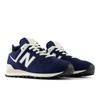 Sneaker NEW BALANCE "574", Gr. 39,5, navy 1, Leder, Synthetik, sportlich, Schuhe