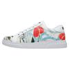 Sneaker DOGO "Ace Low-Top Sneaker Hartley's Flower Damen Sneaker", Damen, Gr. 38, Normalschaft, weiß, Lederimitat, casual, Schuhe, Vegan