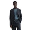 Kurzjacke MARC O'POLO "aus reinem Leinen", Herren, Gr. M, blau (schwarz navy), Obermaterial: 100% Leinen, unifarben, casual, oversize, Langarm normaler Saum, Jacken