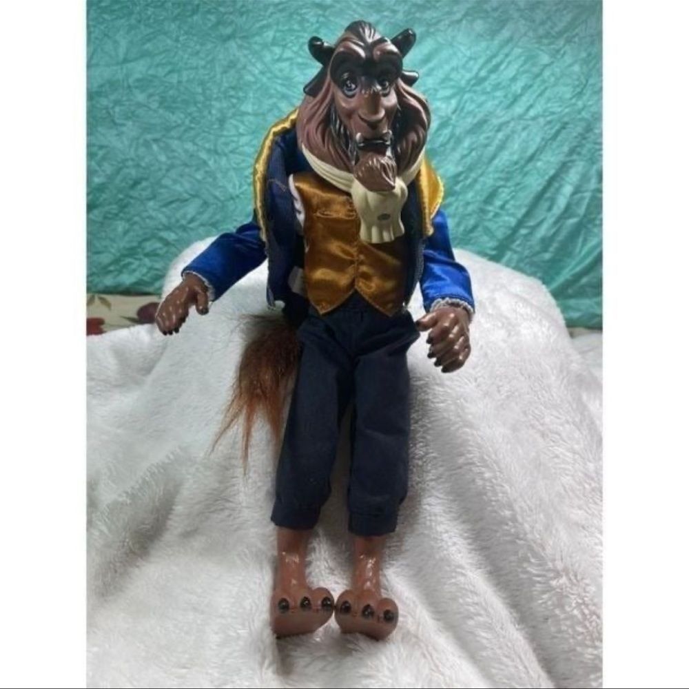 Disney Toys | Beauty And The Beast Figure | Color: Blue/Brown | Size: 12”