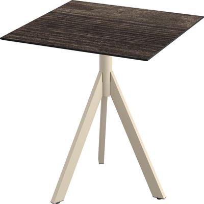 Klapptisch SOLD OUT "Infinity", sand, riverwashed wood, sandfarben, B:70cm H:74cm T:70cm, Pulverbeschichteter Stahl + HPL Tischplatte, Tische, in verschiedenen Ausführungen Image