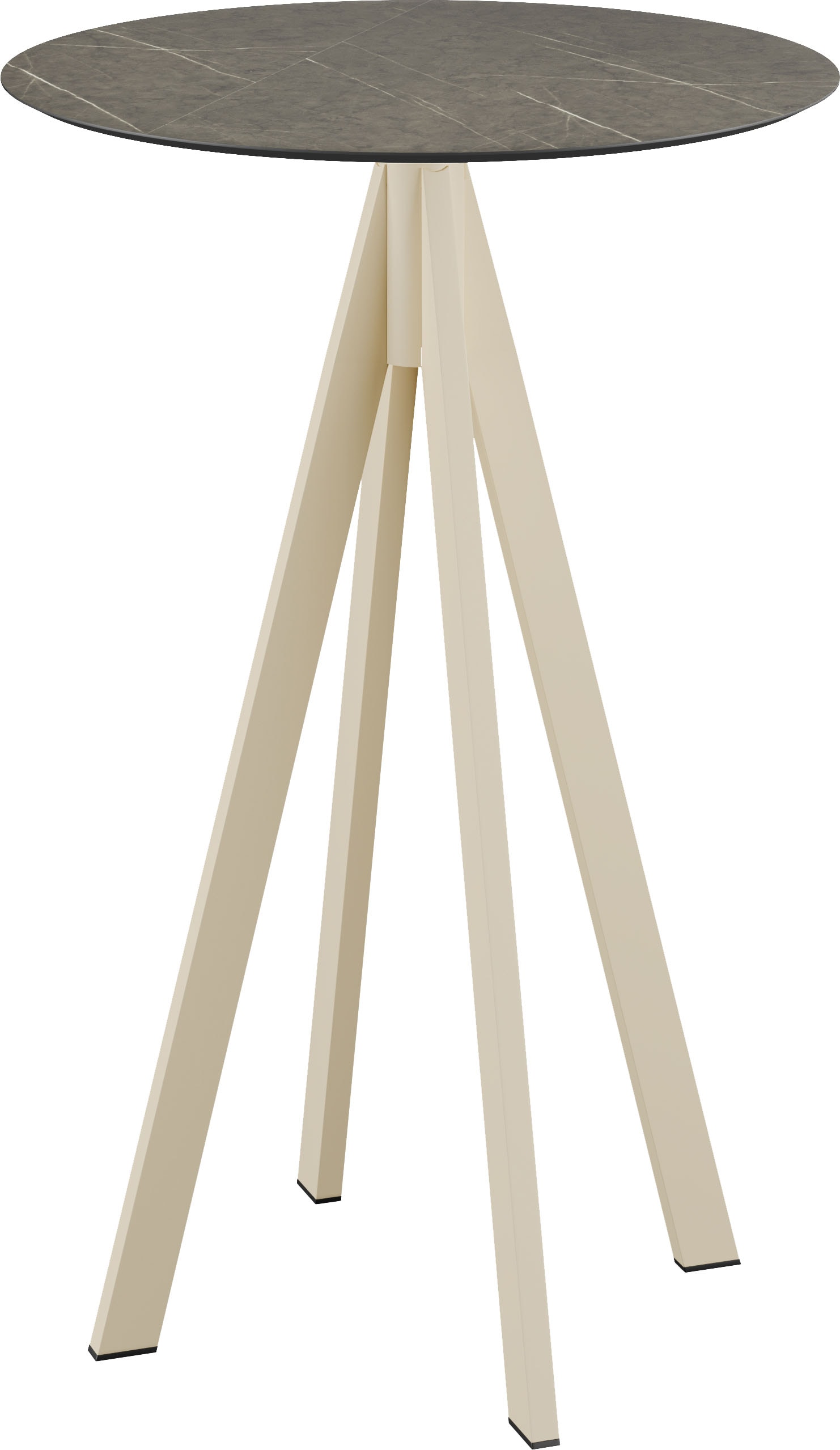 Klapptisch ESSENTIALS "Infinity", beige (sand, midnight marble, sand), B:70cm H:109,2cm T:70cm, Stahl/HPL Tischplatte, Tische, in verschiedenen Ausführungen