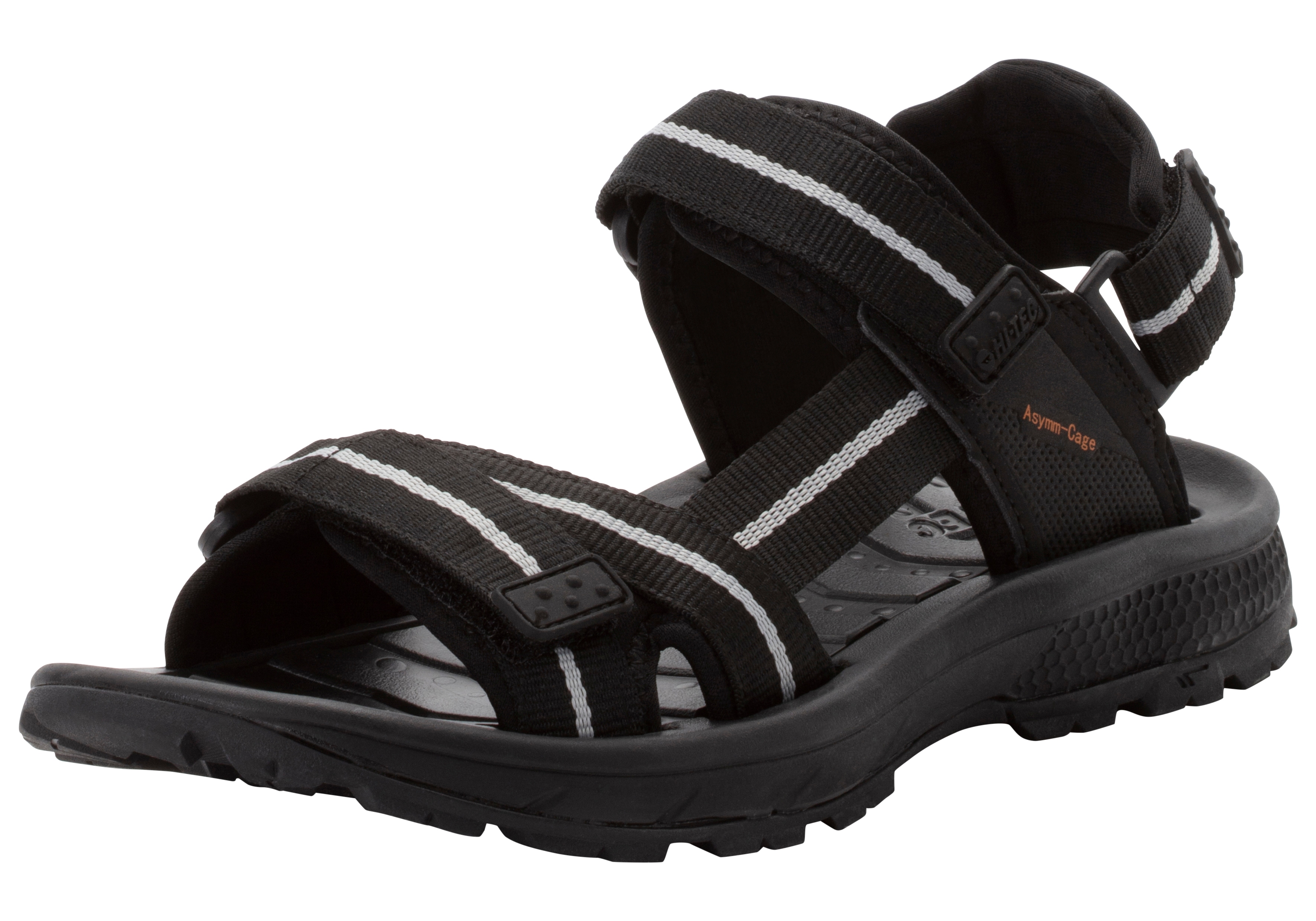 Sandale HI-TEC "SIERRA", Herren, Gr. 44, schwarz, Textil, Schuhe Sandale