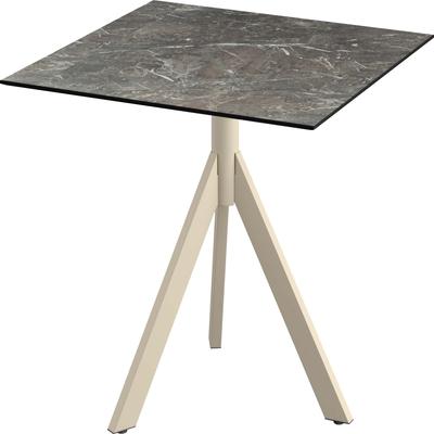 Klapptisch SOLD OUT "Infinity", sand, galaxy marble, sandfarben, B:70cm H:70cm T:74cm, Pulverbeschichteter Stahl + HPL Tischplatte, Tische, in verschiedenen Ausführungen Image