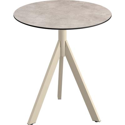 Klapptisch ESSENTIALS "Infinity", sand, moonstone, sandfarben, B:70cm H:74cm T:70cm, Pulverbeschichteter Stahl + HPL Tischplatte, Tische, in verschiedenen Ausführungen Image