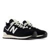 Sneaker NEW BALANCE "U574", Gr. 38, schwarz (001) 3, Leder, sportlich, Schuhe