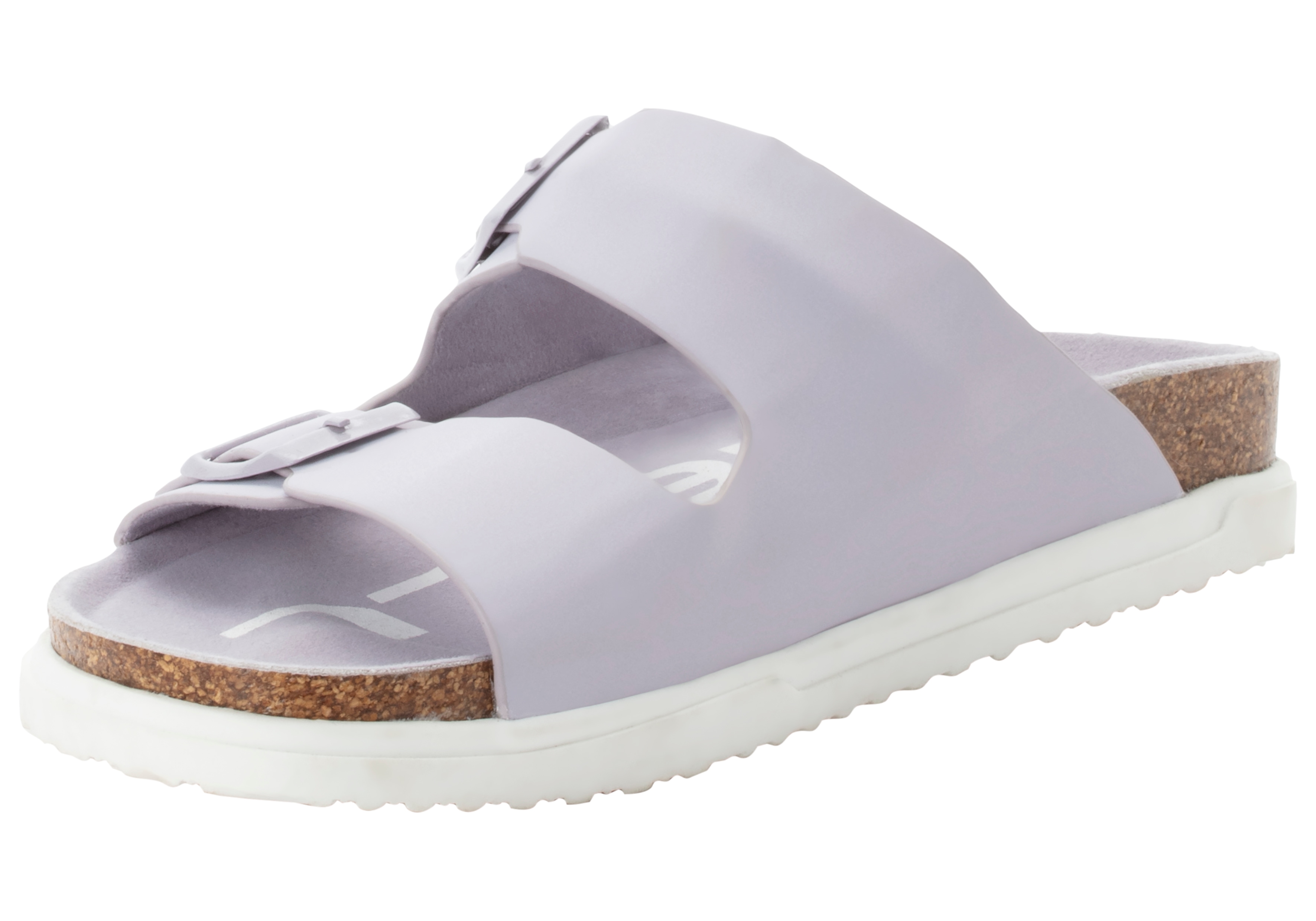 Sandale O'NEILL "SANDY SLIDER WOMEN LOW", Damen, Gr. 40, misty lila, Synthetik, Schuhe Sandale