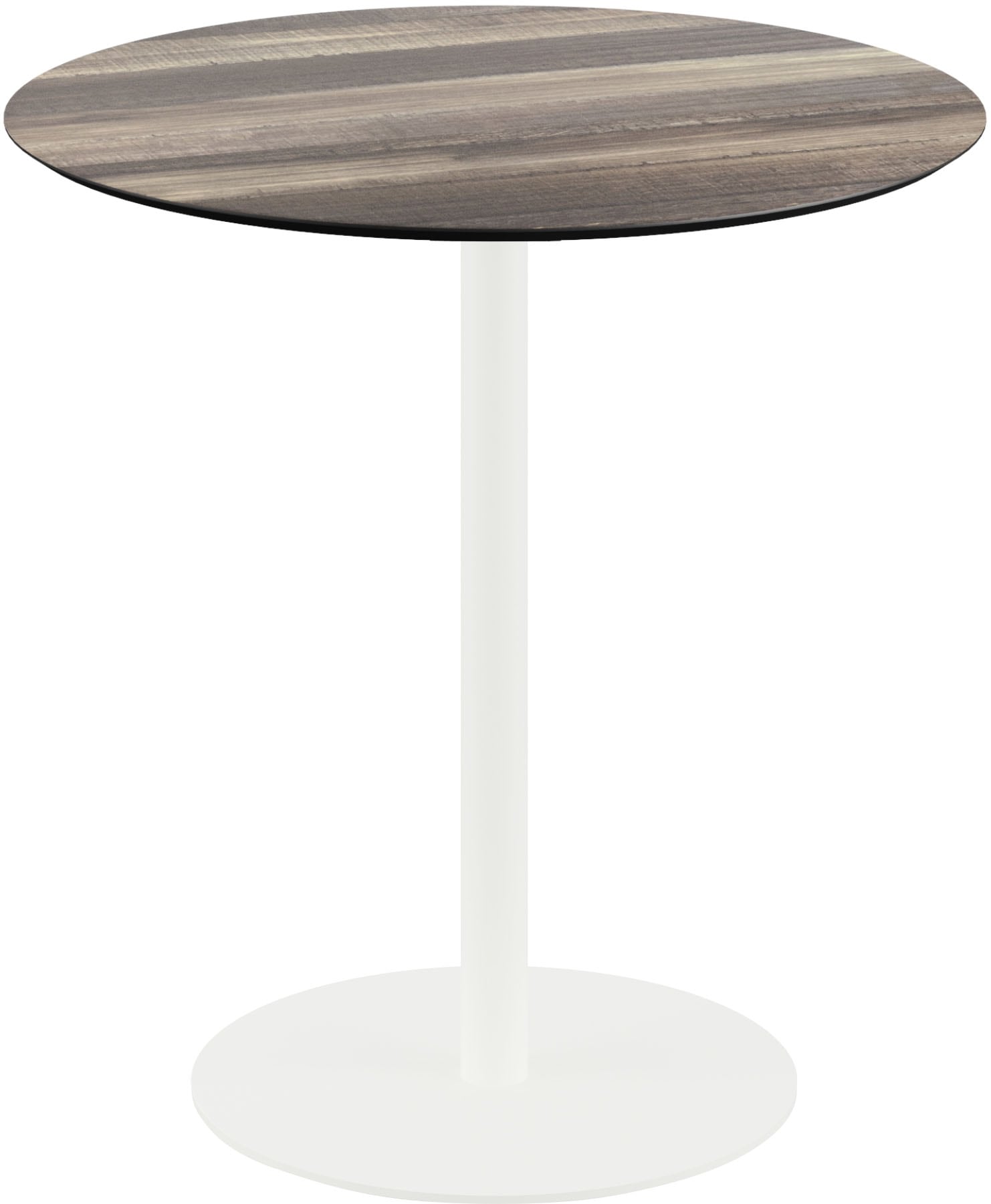 Klapptisch ESSENTIALS "Urban", weiß (weiß, tropical wood, weiß), B:70cm H:73,2cm T:70cm, Pulverbeschichteter Stahl, Tische, in verschiedenen Ausführungen